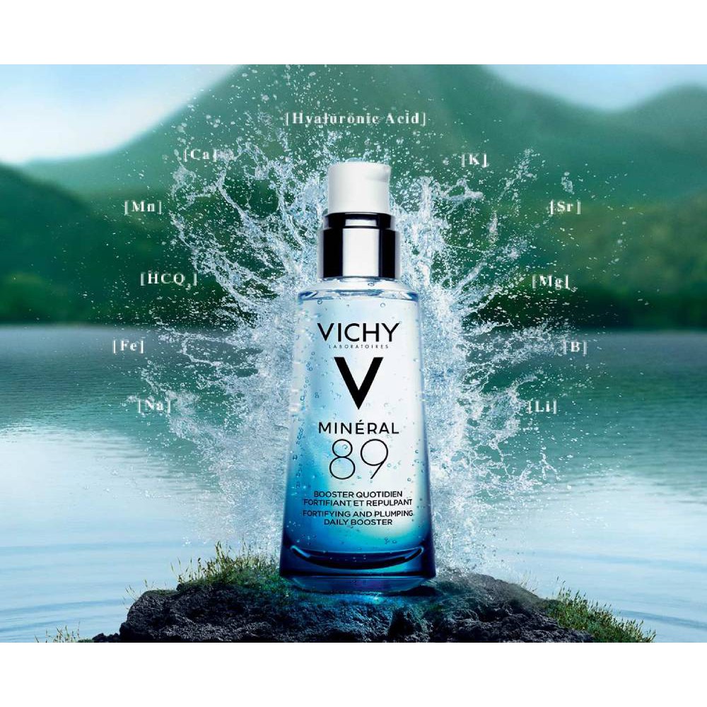 Bộ Dưỡng Chất Khoáng Cô Đặc Phục Hồi Và Nuôi Dưỡng Da Vichy Mineral 89 (50ml) + Tặng Túi ToTe Vichy Cao Cấp