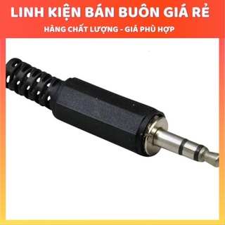 Đầu jack audio 3.5mm stereo đực nhựa