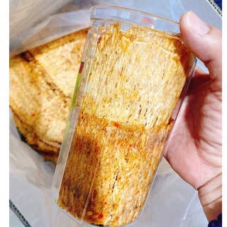 Mực cán tẩm gia vị cay [ lon Pet 200g]