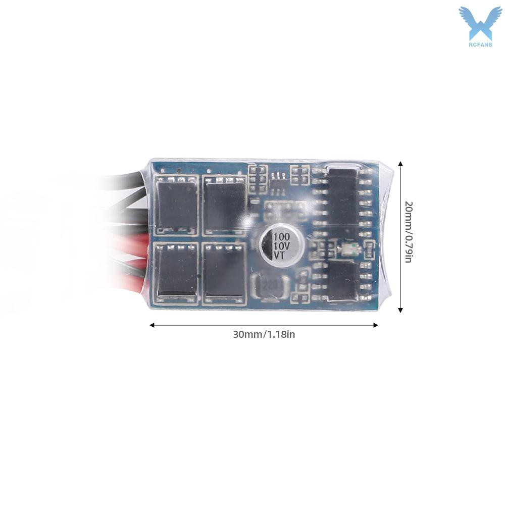 Set 2 bộ điều khiển tốc độ 2S 10A chổi than ESC điện tử 5V/1A BEC cho xe tàu 1/16 1/18 1/24 RC