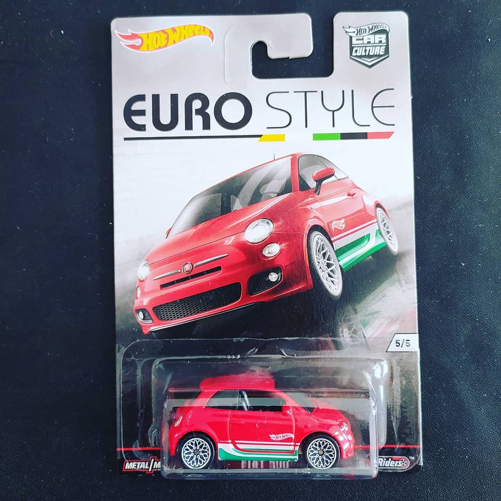 Hot Wheels Mô Hình Đồ Chơi Xe Hơi Fiat 500 Euro Style Red Rare (Max.1)