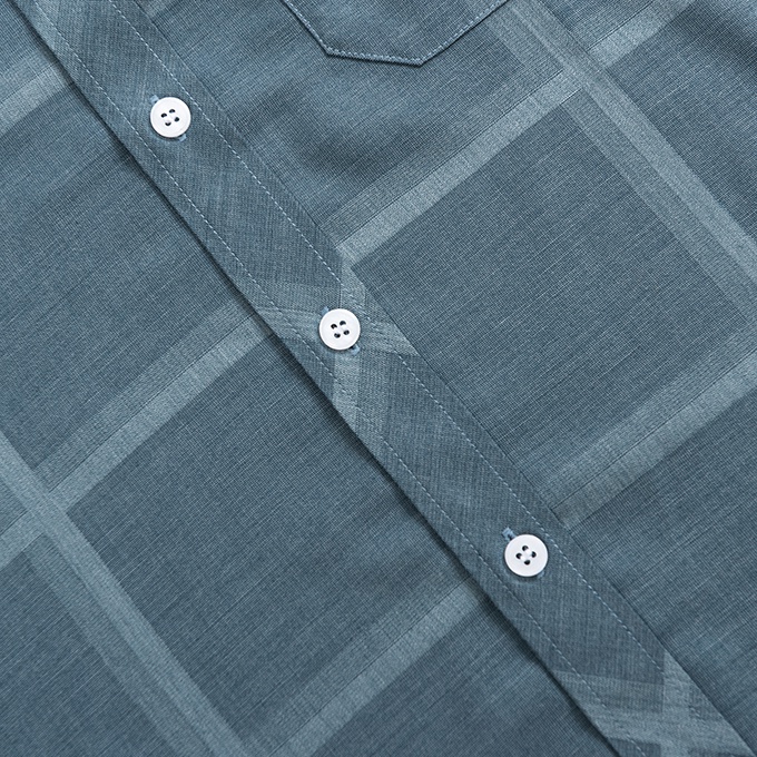 [HÀNG VIỆT NAM] Áo Sơ Mi Nam Thương Hiệu Anton Dài Tay Công Sở Trung Niên Vải Sợi Tre Họa Tiết Kẻ Caro Xanh Lục- YAC130 | BigBuy360 - bigbuy360.vn
