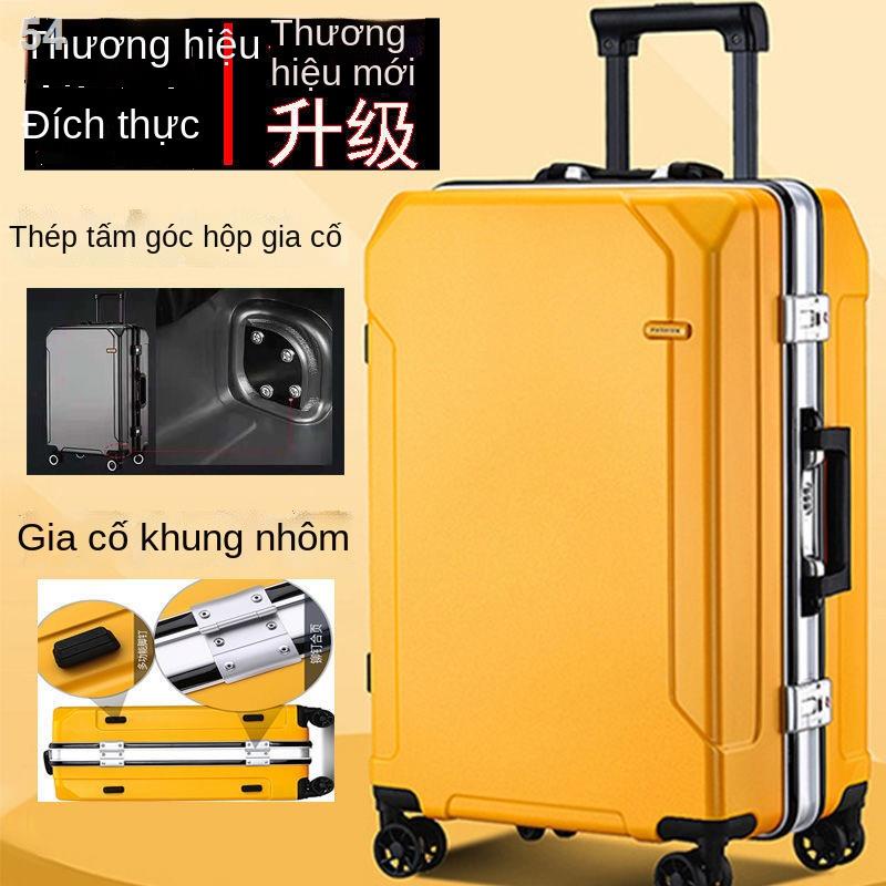 （Hộp kéo）Thương hiệu khung nhôm kinh doanh bánh xe phổ thông hành lý nữ khóa mật khẩu nam công suất lớn du lịch túi xu h