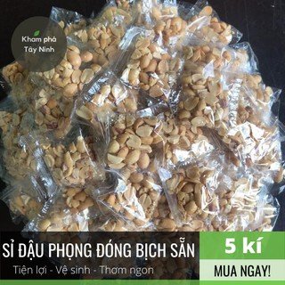 [5kg] - Sỉ Đậu phọng (Lạc rang) đóng bịch sẵn gói nhỏ dùng làm bánh tráng trộn và đồ ăn vặt (đặc sản Trảng Bàng)