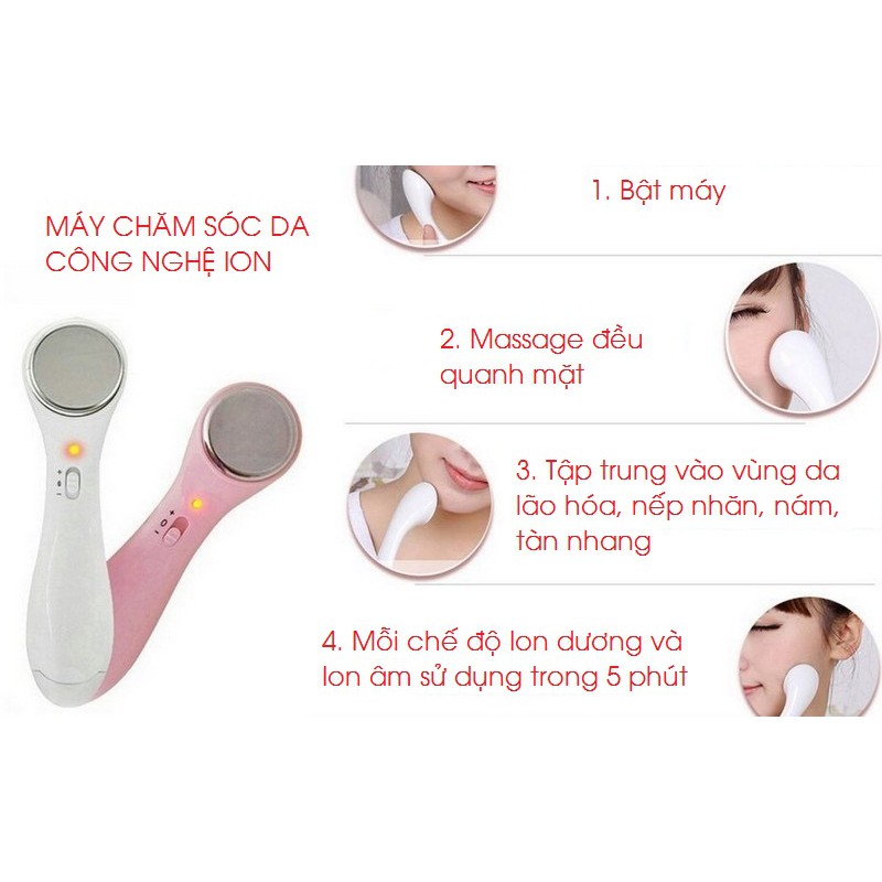 Máy Massae Mặt Bằng Ion Âm Giúp Rửa Sạch Loại Bỏ Độc Tố Trẻ Hóa Làn Da | BigBuy360 - bigbuy360.vn