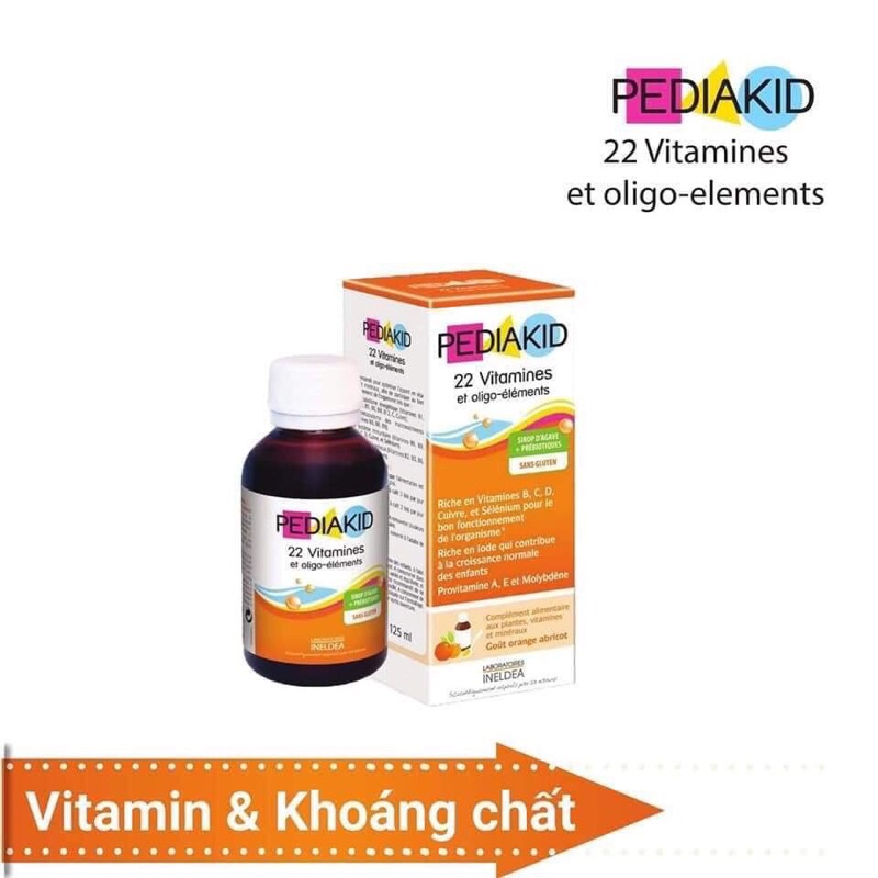 Pediakid vitamin D3 là một bổ sung chế độ ăn uống giàu vitamin D3 tự nhiên