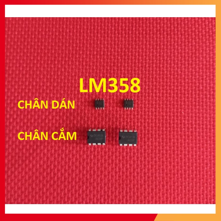 LM358 DIP8 (IC Khuếch Đại Thuật Toán) CHÂN CẮM VÀ CHÂN DÁN