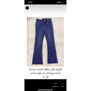 Q05 JEANS ỐNG LOE XANH ĐẬM