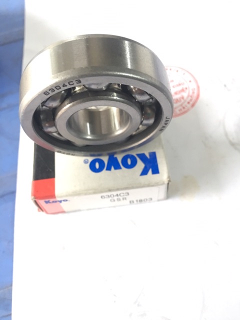 Vòng bi, bạc đạn Nhật Koyo 6304 c3  không phớt  cho hộp số máy nông nghiệp