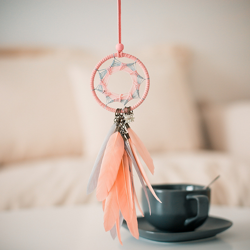 Dreamcatcher Đính Lông Vũ Phong Cách retro