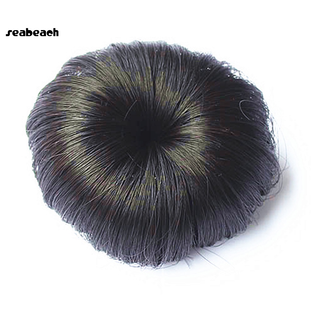 Búi tóc giả xoăn hình bánh donut xinh xắn cho bé gái
