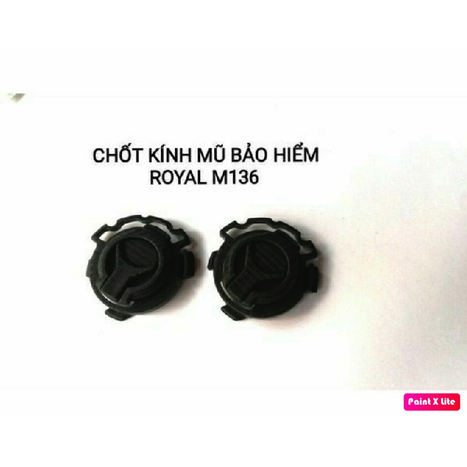 Chốt cài kính mũ bảo hiểm fullface AGU,royal m136, Asia mt136