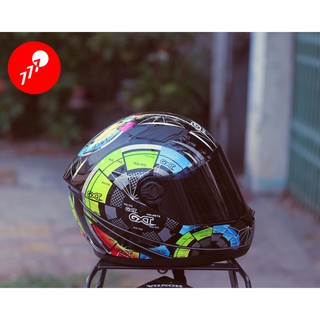 NÓN BẢO HIỂM FULLFACE GXT TEM ĐỒNG HỒ