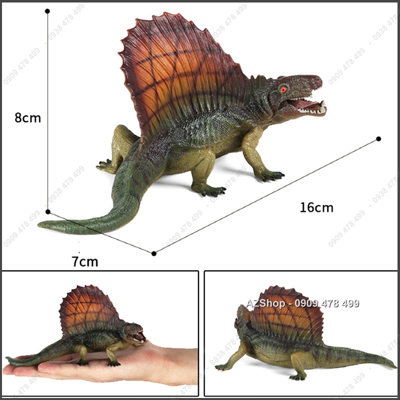 Mô Hình Khủng Long Lưng Cánh Buồm Dimetrodon - Dài 15cm - 7744