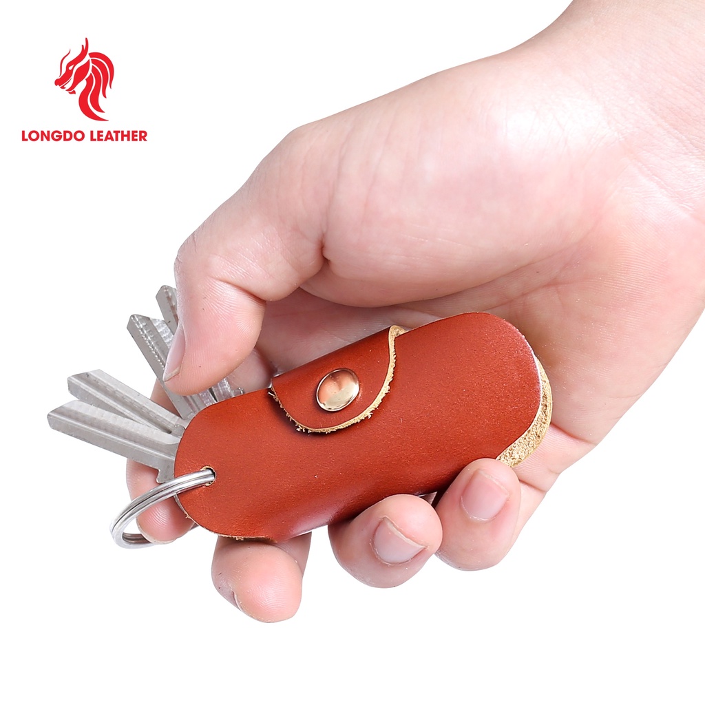 Ví đựng chìa khoá - 100% da bò thật - Bảo hành 5 năm - Thương hiệu uy tín Longdo Leather - MK06
