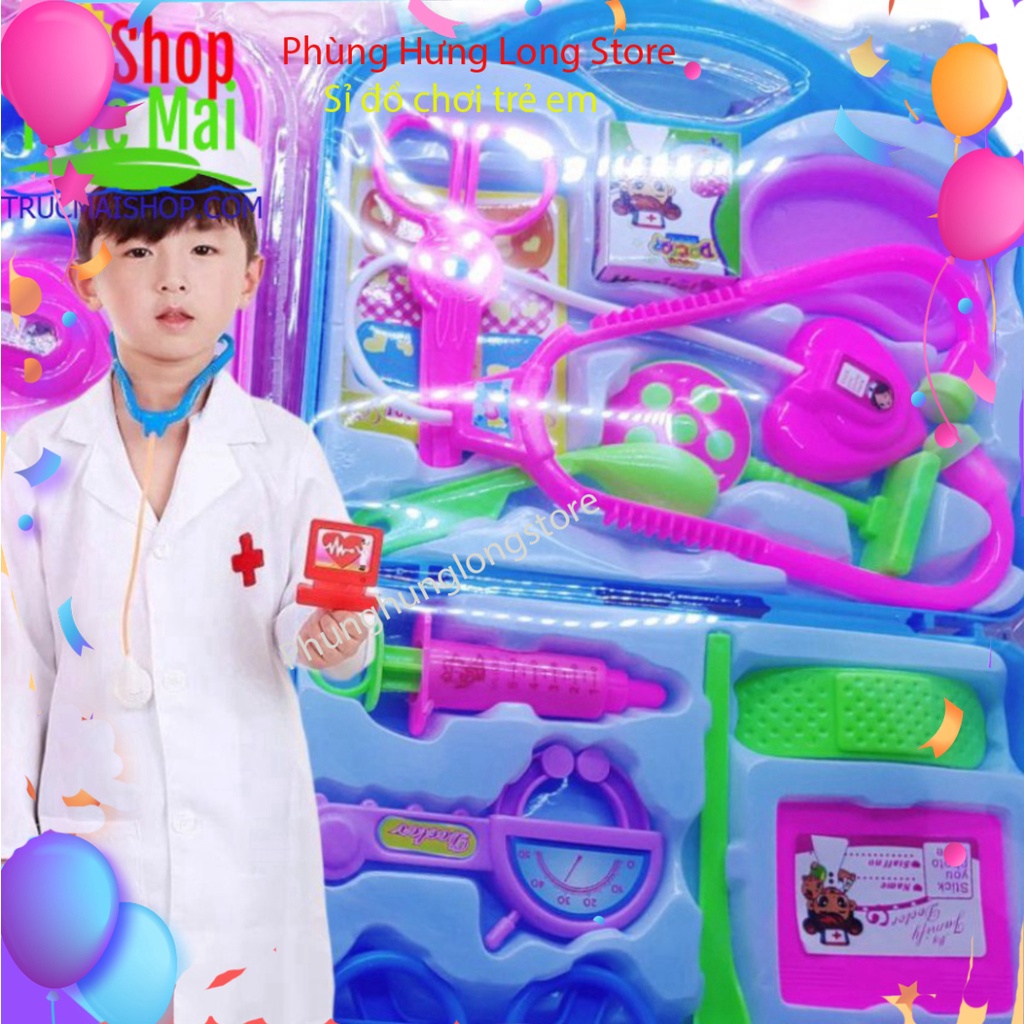 Bộ đồ chơi vali bác sĩ cho bé tập làm bác sỹ cho bé trai ,bé gái