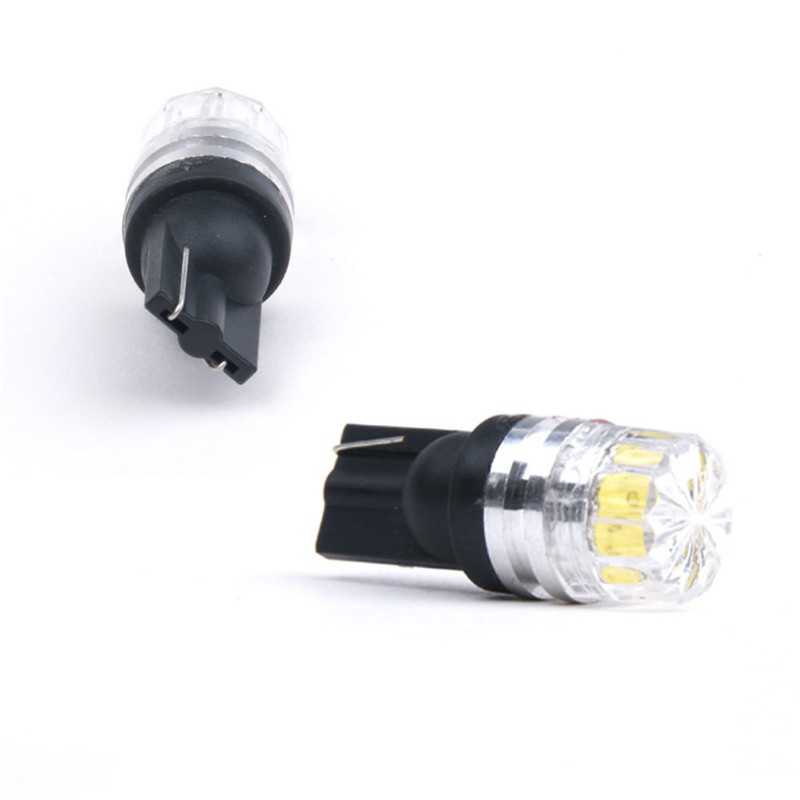 Bóng đèn LED T10 5050 5 SMD DC12V ánh sáng trắng cao cấp cho xi nhan xe ô tô