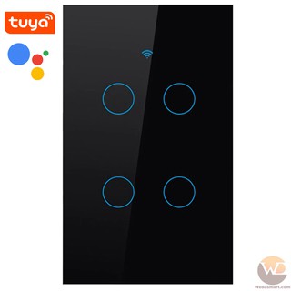 [Chính hãng] Công Tắc Cảm Ứng Tuya Wifi 4 nút
