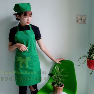 Tạp dề đồng phục màu Xanh chất ĐẸP - TDDXLK65