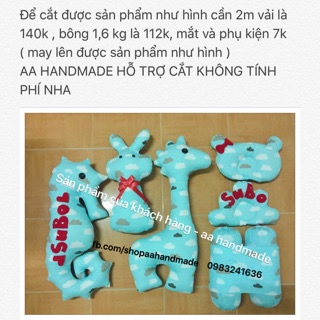 Set vải cắt sẵn 6 món