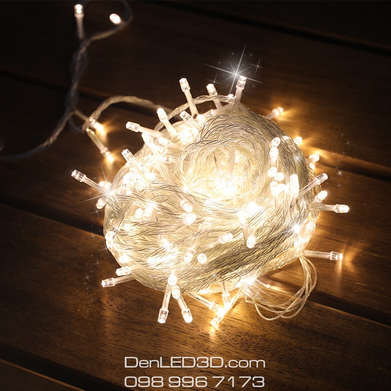 Dây Đèn LED Đom Đóm Fairy Light Trang Trí Ngoài Trời Chống Nước, Nhiều Chế Độ Sáng