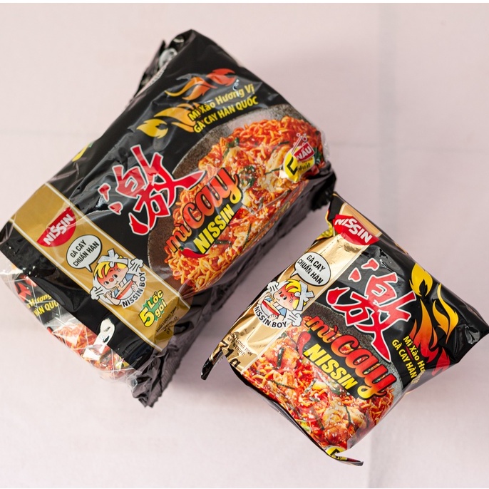 Mì Cay Hàn Quốc Nissin ( Lốc 5 gói ) mì gà cay, phô mai, trứng muối, súp cay. | BigBuy360 - bigbuy360.vn