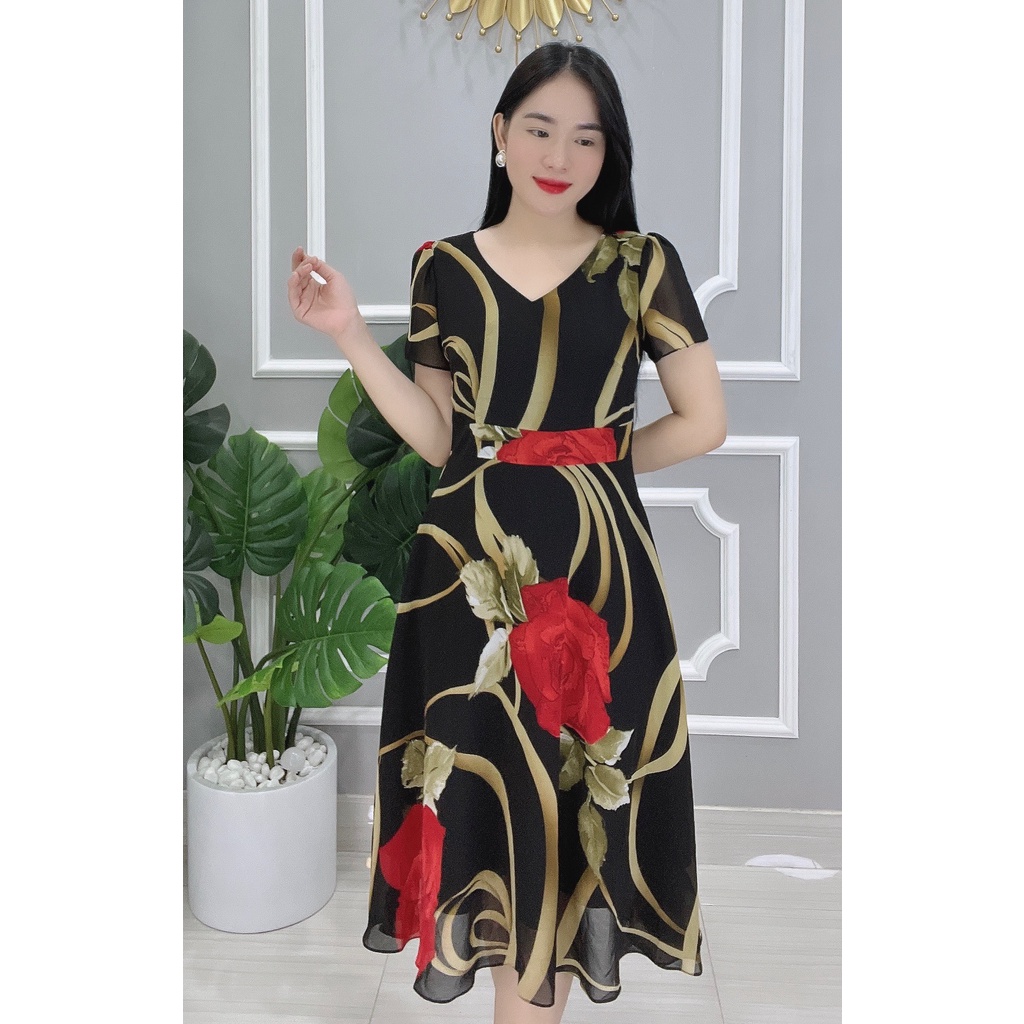 Đầm Trung Niên Maxi Sang Trọng Mùa Hè 2022 - Thương Hiệu Dori  - DP102