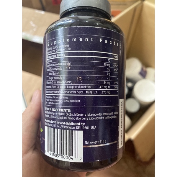 New Nordic Elderberry Vegan Gummies | Hỗ trợ miễn dịch với vitamin C