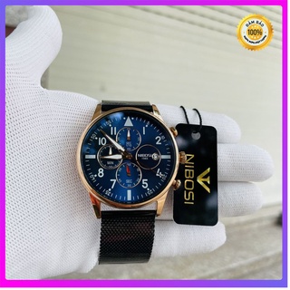 [SIÊU KHUYẾN MÃI] ĐỒNG HỒ NAM NIBOSI SIÊU MỎNG CHẠY 1 LỊCH NGÀY HÀNG CHÍNH HÃNG FULL BOX