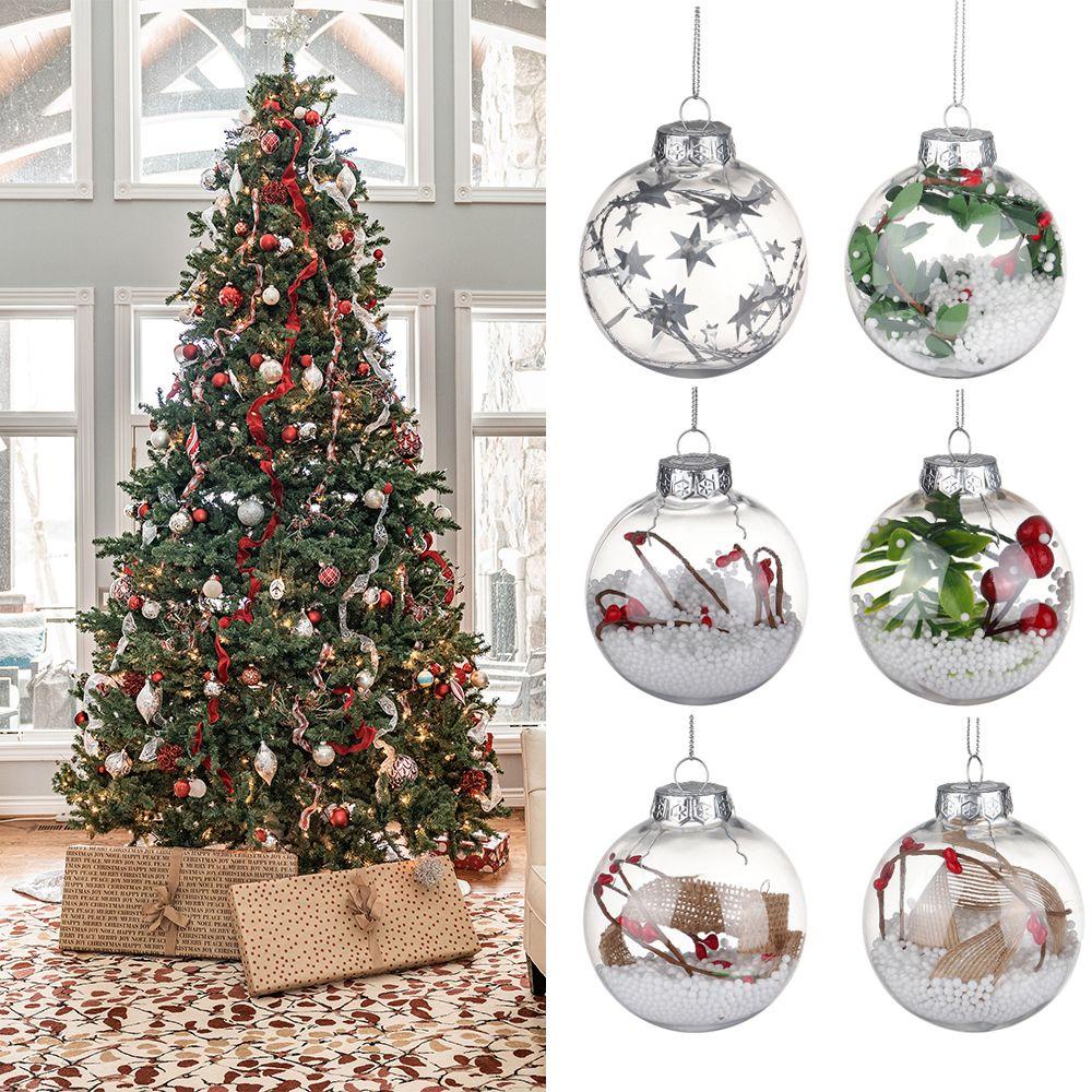 Bóng Nhựa Trong Suốt Treo Cây Thông Trang Trí Giáng Sinh / Đám Cưới