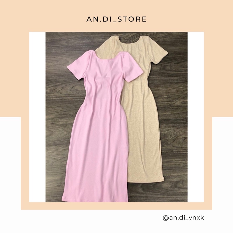 🔸Đầm body xoắn lưng