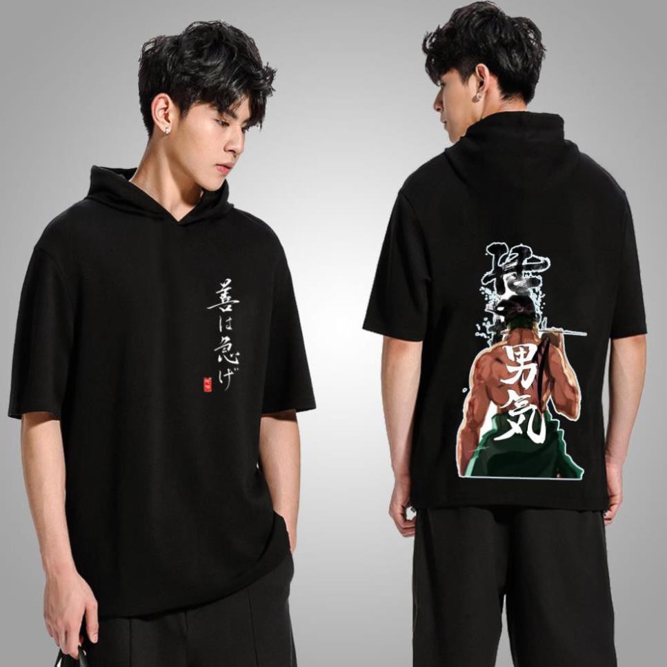 RẺ VÔ ĐICH- RẺ VÔ ĐỊCH- (SALE) BST áo thun Hoodie tay lửng One Piece - Anime có mũ cực ngầu