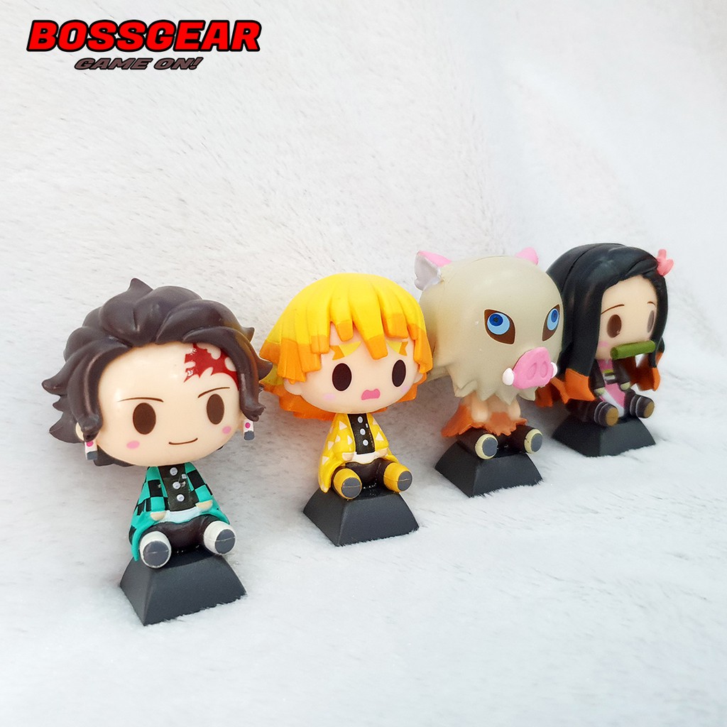 Keycap lẻ hình Nhân Vật Demon Slayer Chibi siêu dễ thương ( Kimetsu no Yaiba,Tanjirou,Zenitsu,Inosuke,Nezuko)