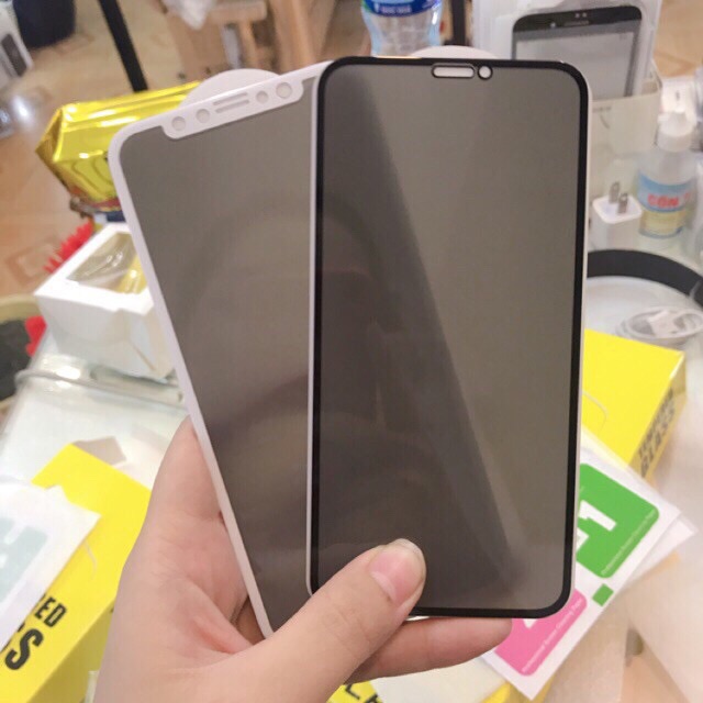 Kính cường lực full màn chống nhìn trộm cực tốt đủ mã từ 6 - Xs Max