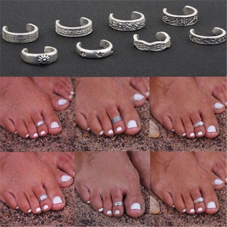 💍 Set nhẫn chân Boho 8 chiếc 💍