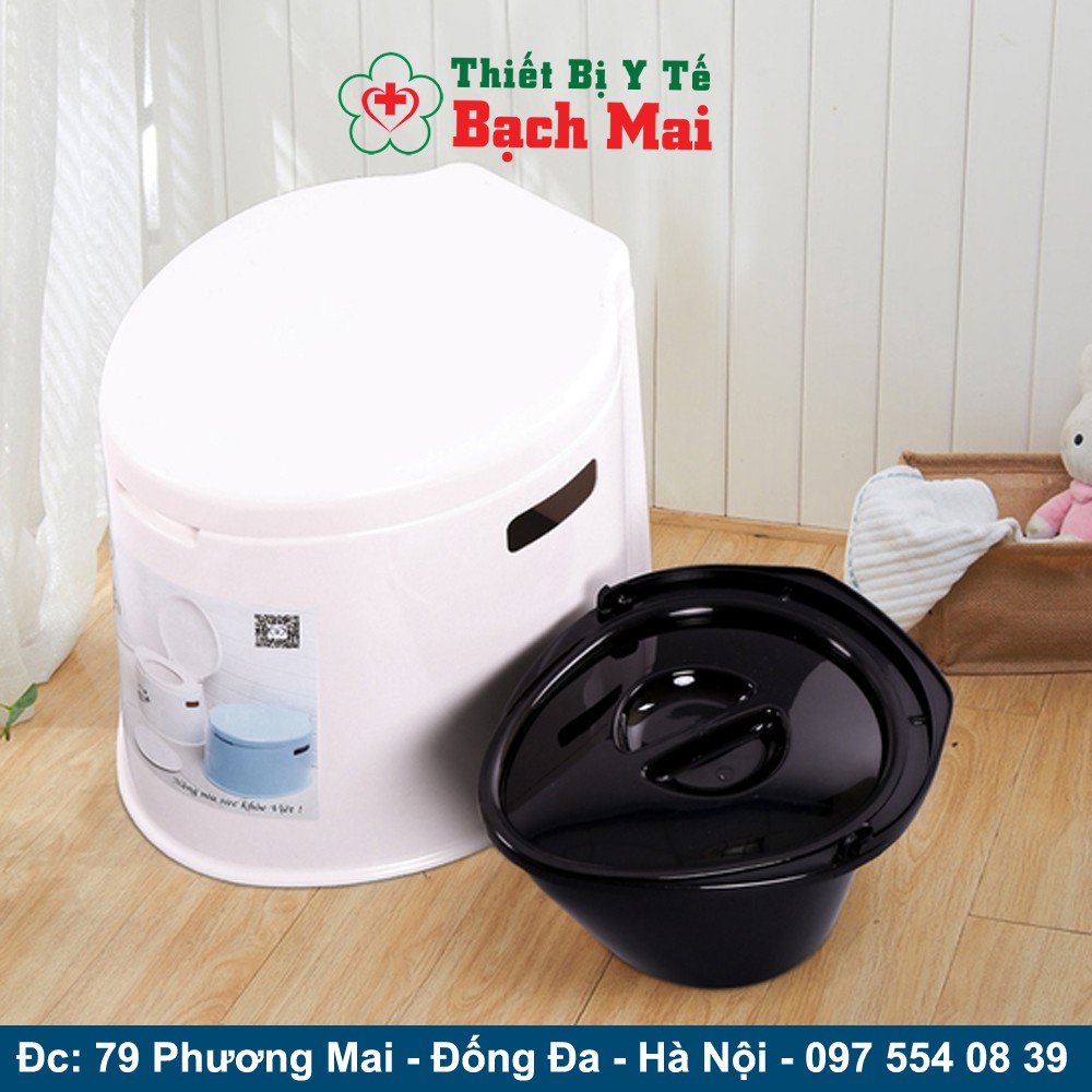 [TBYT BẠCH MAI] Bô Vệ Sinh Cho Người Già, Toilet Di Động Nhựa Cao Cấp