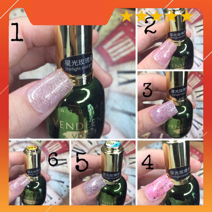 1 chai sơn nhũ vedeeni 18ml 6 màu sơn gel cao cấp