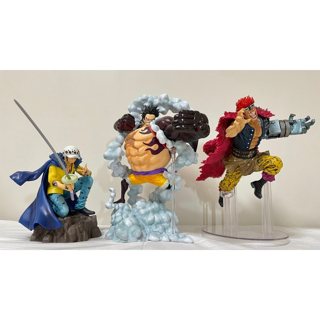 Mô hình ONE PIECE chính hãng - Bộ ba Luffy, Law, Kid - Ichiban Kuji - ver Wano Country Third Act Ichibansho