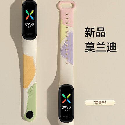 Morandi Dây Đeo Thay Thế Chất Liệu Silicon Màu Trơn Cho oppo band b1