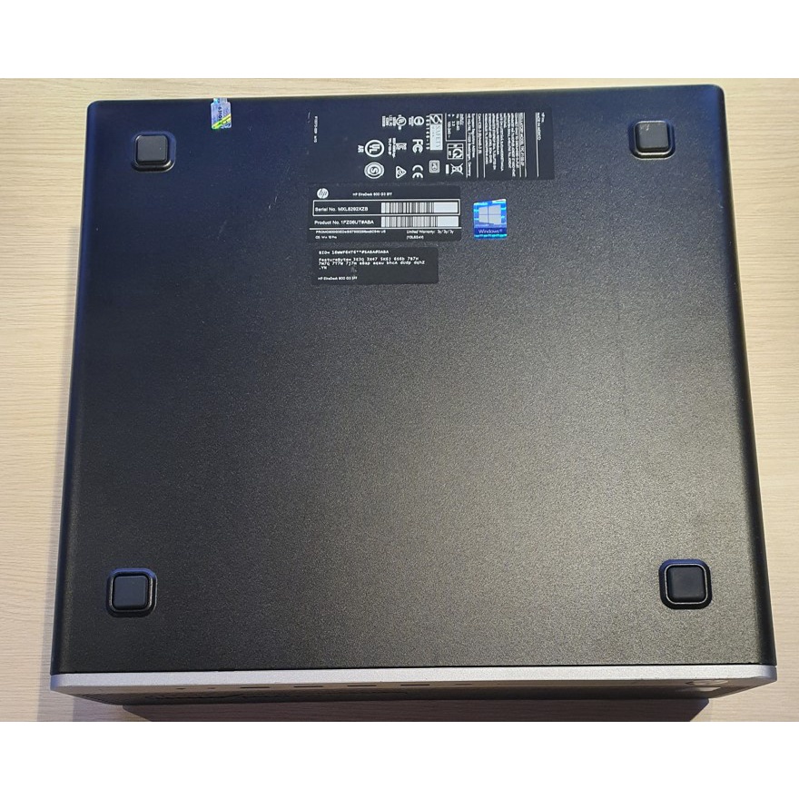 Máy tính đồng bộHP EliteDesk 800 G3 :  i5-7500@3.40GHz /256GB SSD /8GB RAM /Windows 10 Pro