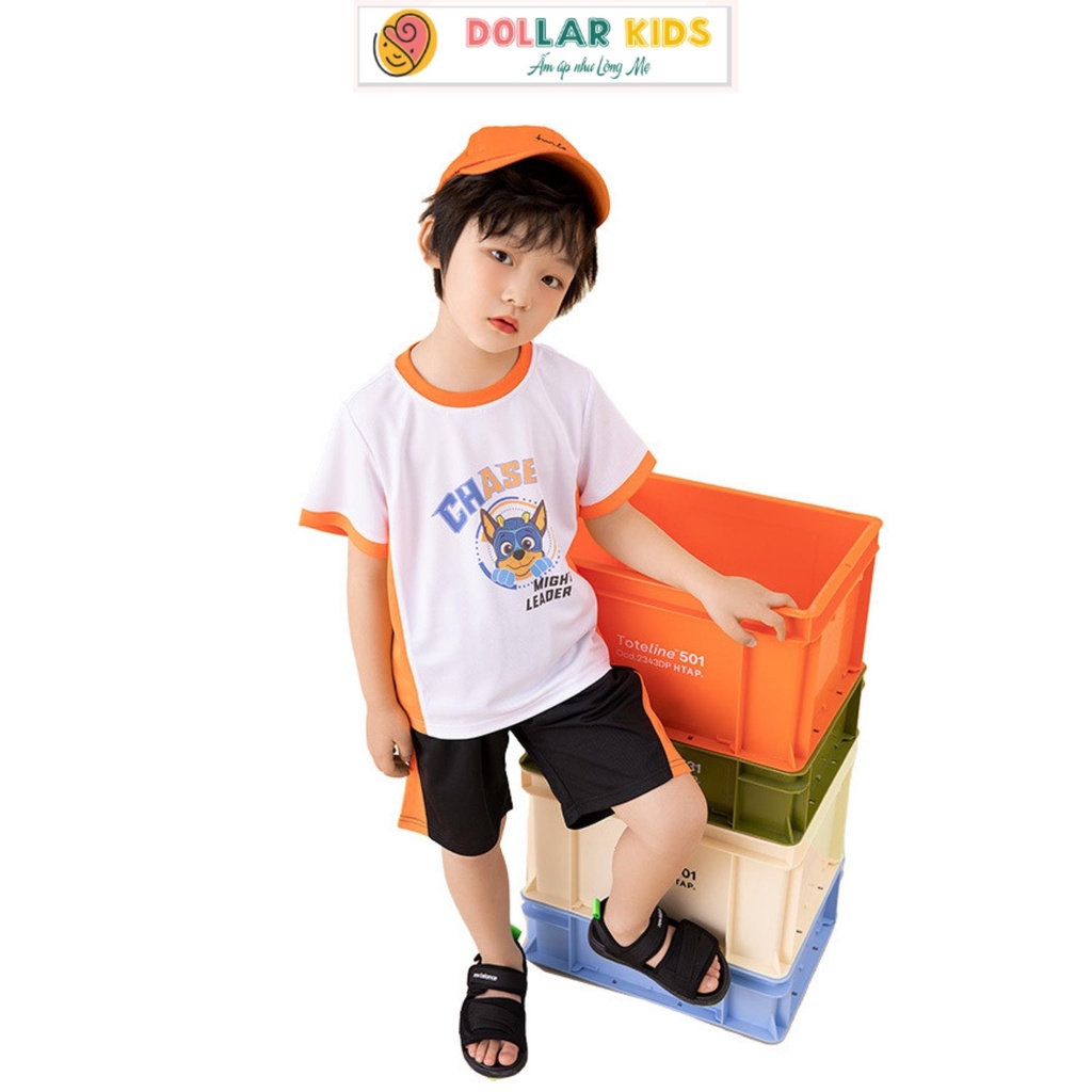 Đồ Bộ Cho Bé Trai Hãng Dollarkids Vải 100%Cotton Co Giãn Thoáng Mát, Thấm Hút Mồ Hôi