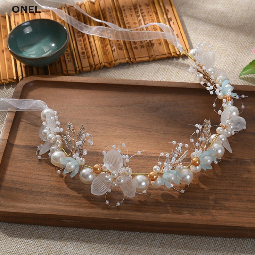 Cài tóc cô dâu đính hoa/ngọc trai giả