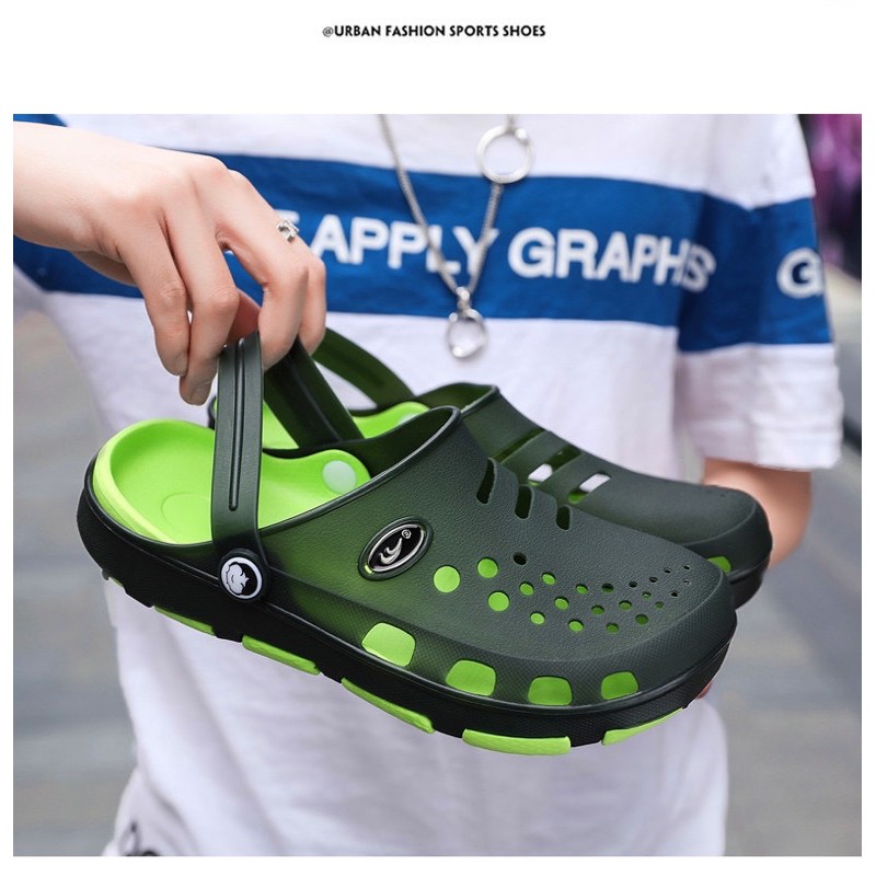 Dép Cross Unisex sục nhựa mềm đi mưa bít mũi IDEP- SL009 | BigBuy360 - bigbuy360.vn