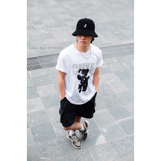 Áo nelly gấu trắng CMYK dễ thương