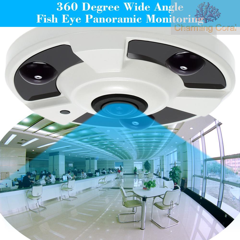 CTOY KKmoon® HD 2000TVL 1080P 1.7mm Fisheye 360° Panoramic Security CCTV Camera Home Surveillance PAL System