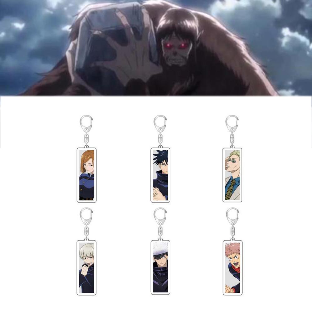 Móc Khóa In Hình Nhân Vật Anime Itadori Yuji Gojo Satoru Kugisaki Nobara Conjure Dễ Thương