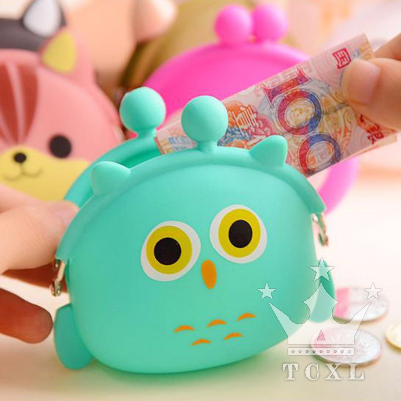 Ví mini đựng tiền xu kiểu dáng hoạt hình dễ thương cho nữ