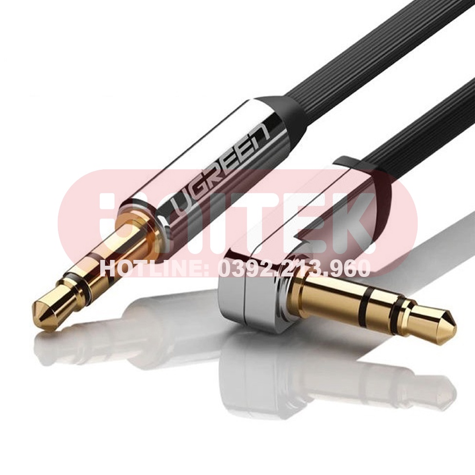 Cáp Audio 3.5mm 3M Đầu Bẻ Góc 90 Độ Ugreen 10728
