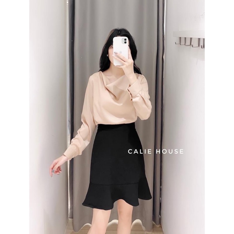 Sơ mi lụa dài tay cho nữ cổ đổ chất đẹp ZulyShop | BigBuy360 - bigbuy360.vn