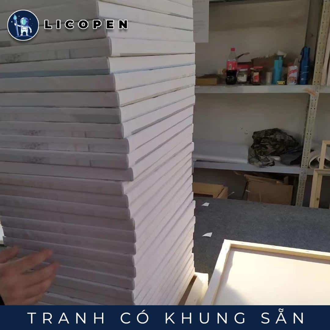 [CÓ SẴN] Tranh Tô Màu Theo Số Licopen - Tranh Bạch hạc - MS363